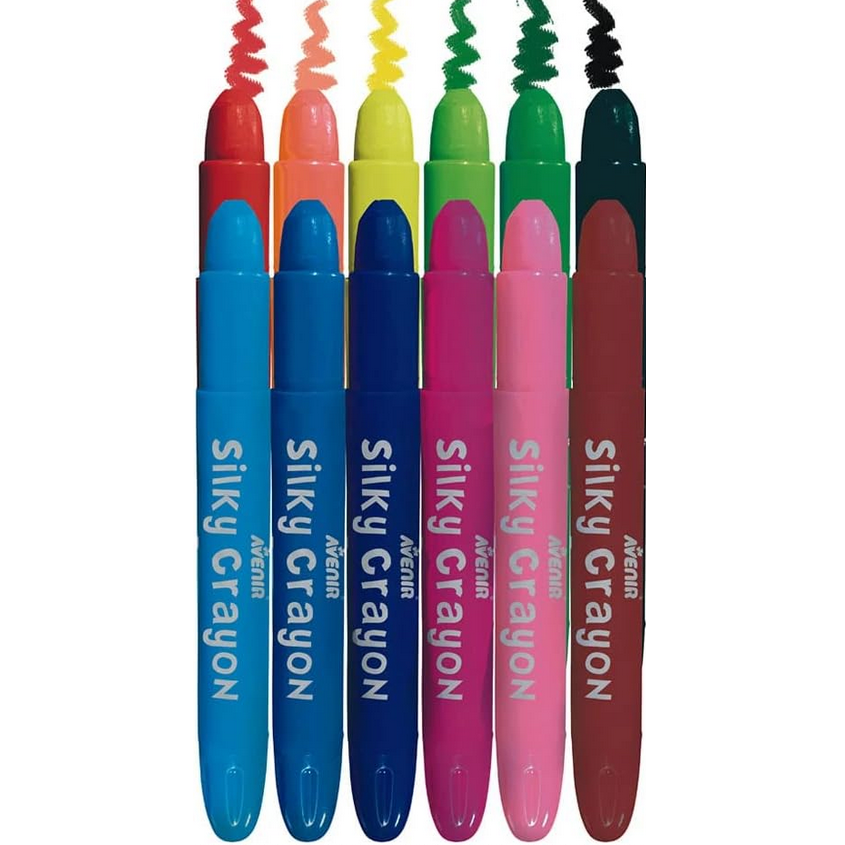 Silky Crayons & Coloring Sheet