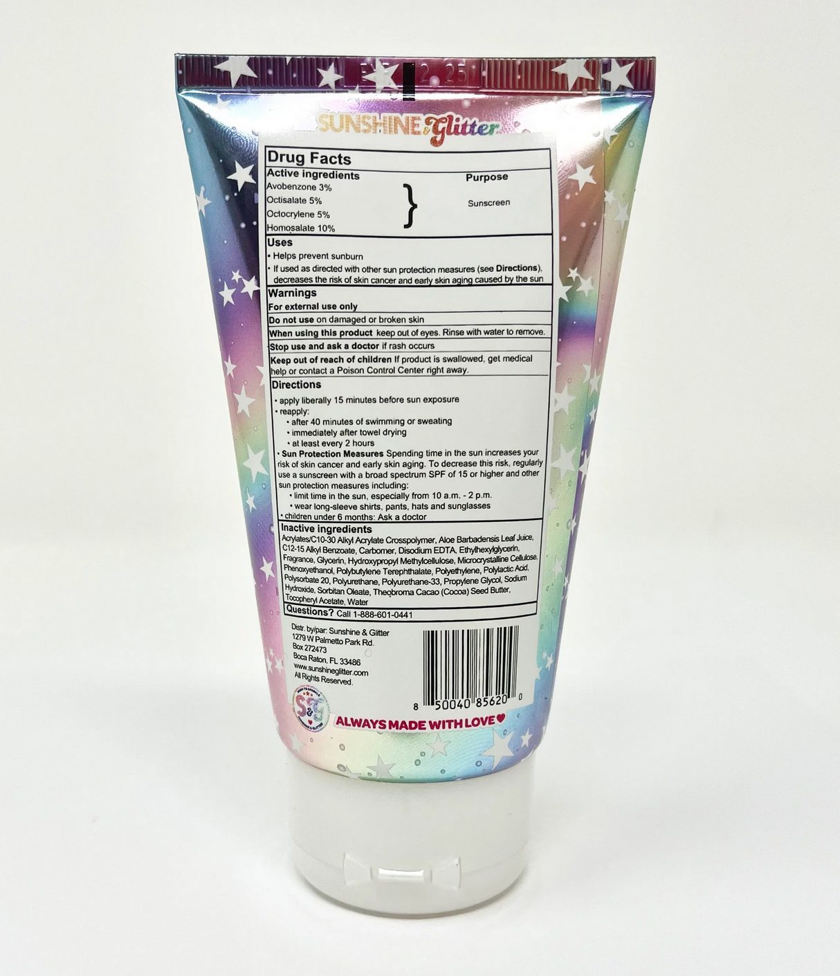 Sea Star Sparkle Cosmic Marshmallow Bio Glitter Sunscreen