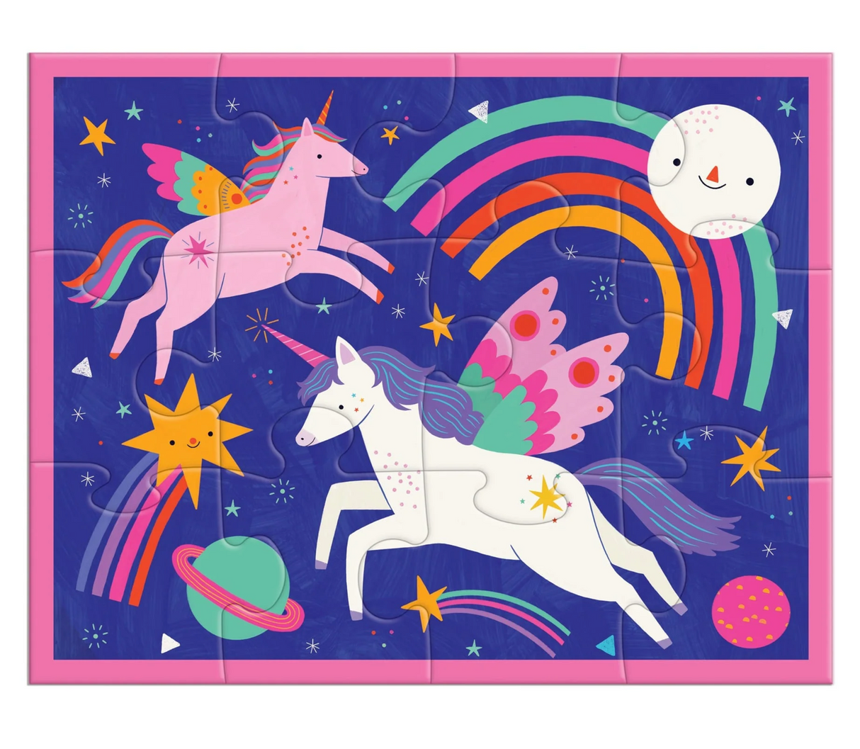 12pc Unicorn Puzzle Pouch