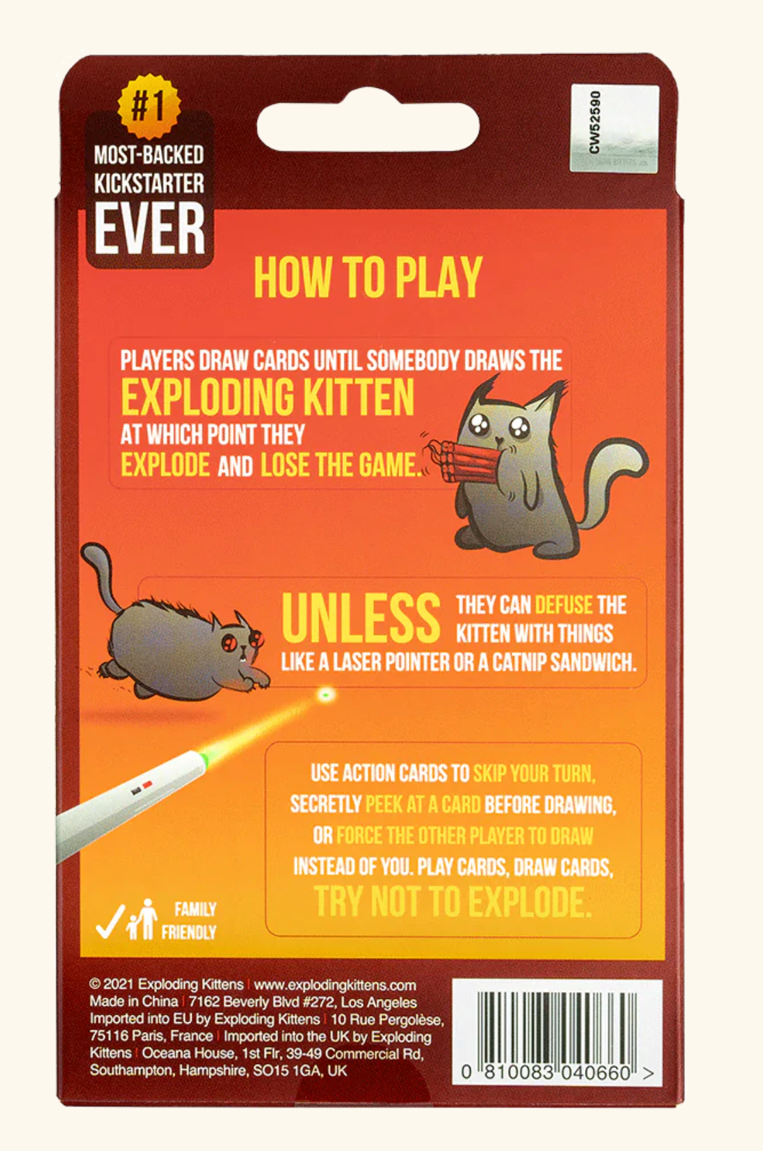 Exploding Kittens 2 Player Edition