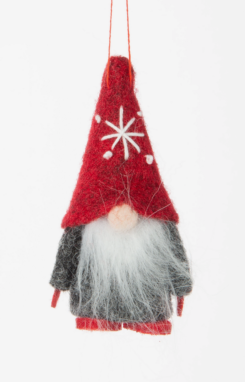 Gnome Felt Ornament