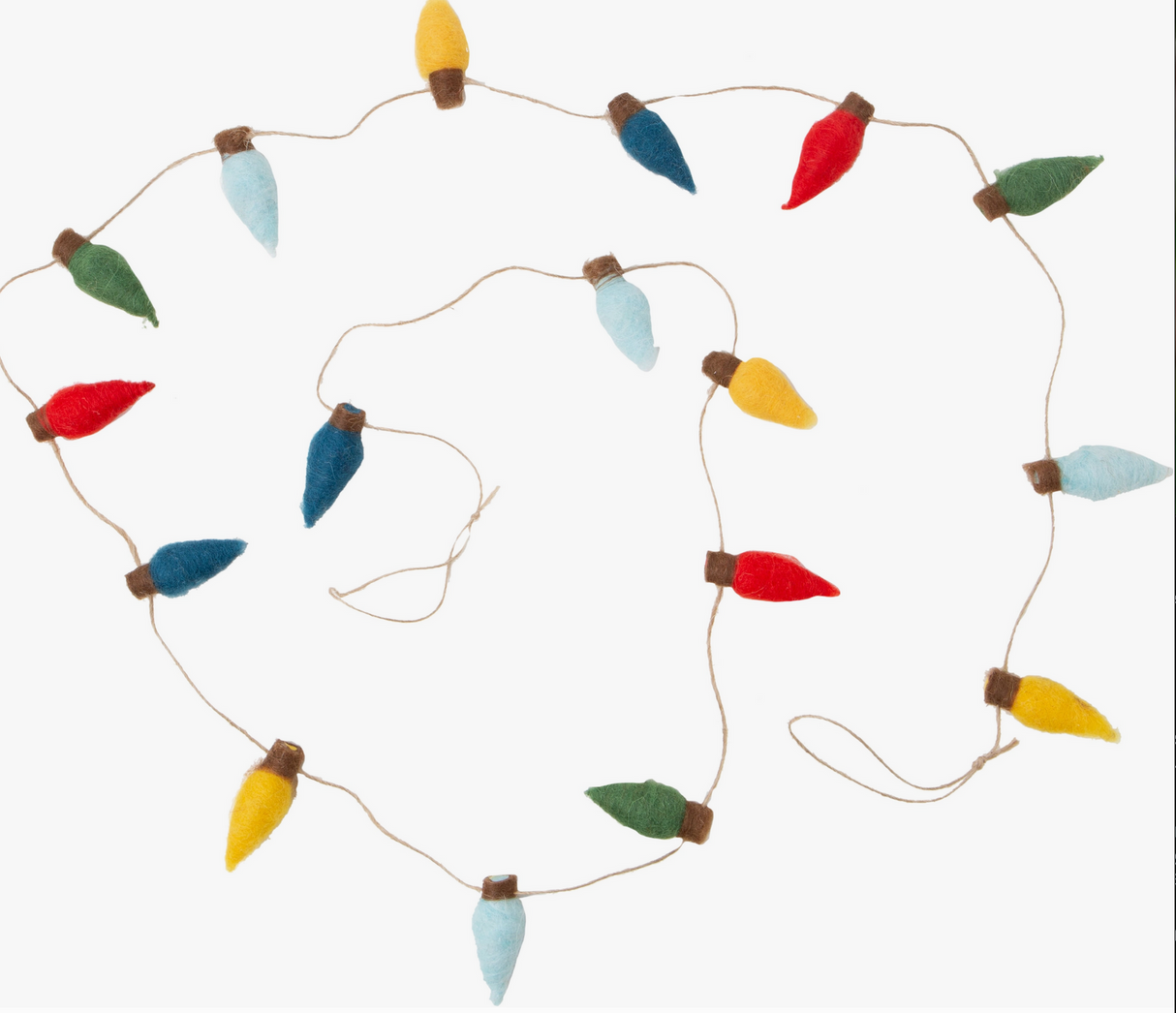 Christmas Lights Felt Garland