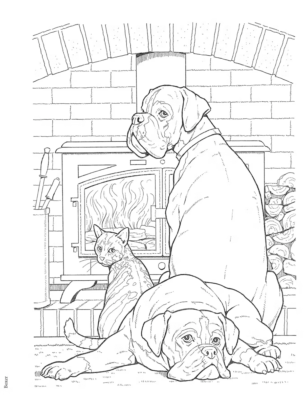 Dog Lovers Coloring Book