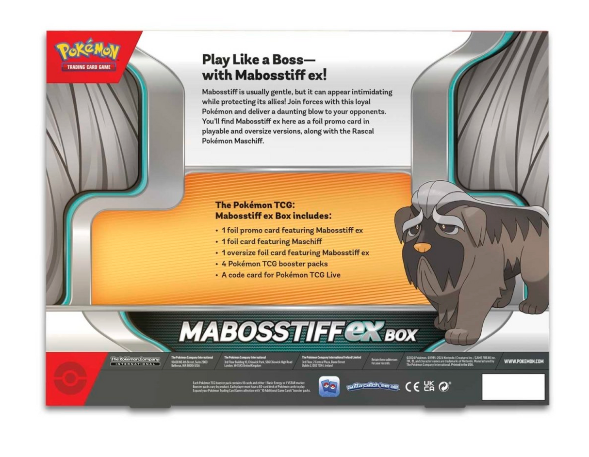 Pokemon Mabosstiff ex Box