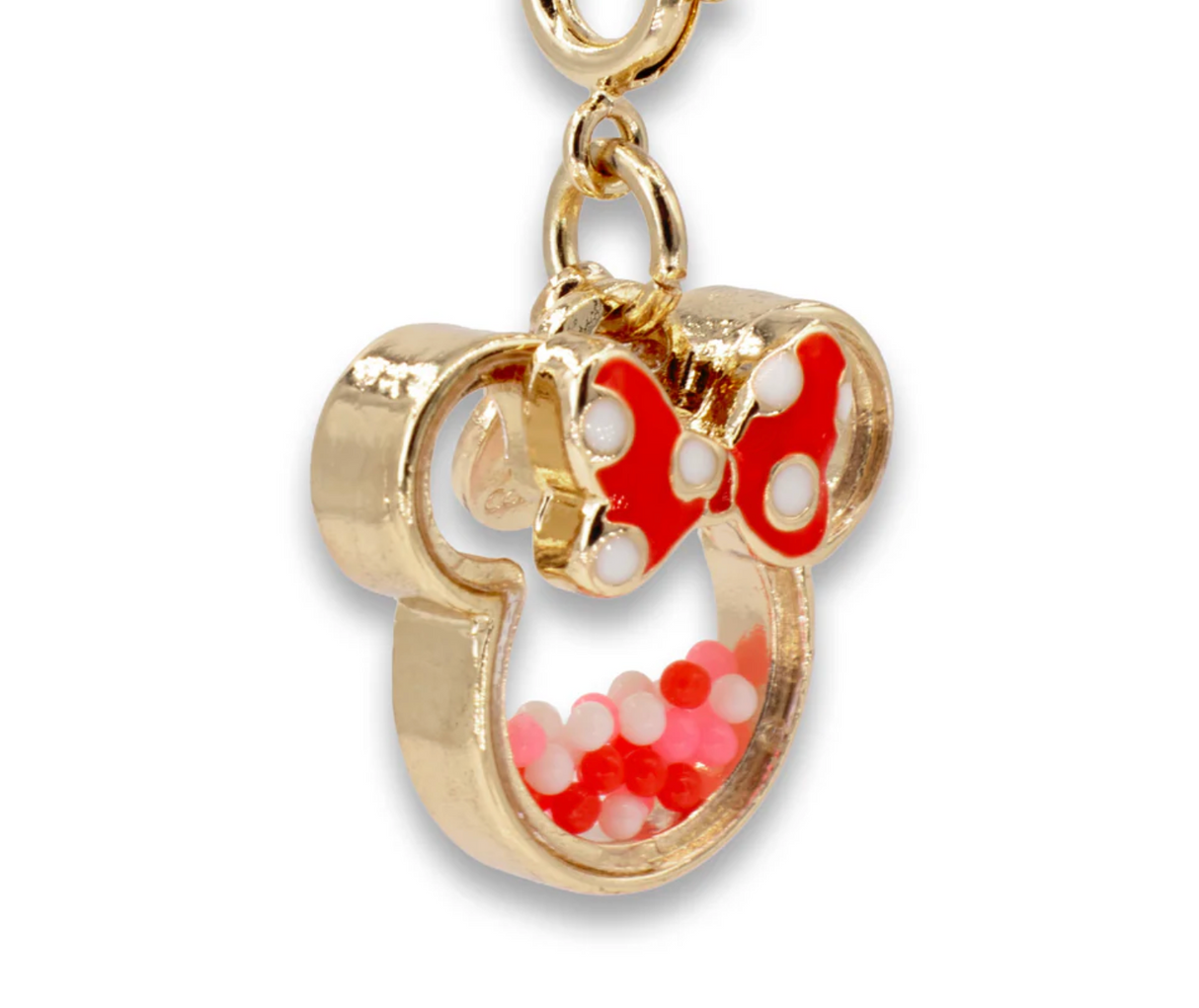 Gold Minnie Shaker Charm