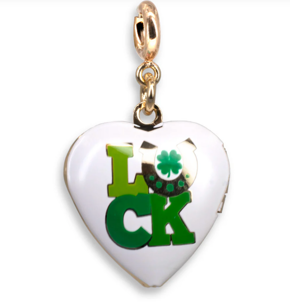 Gold Luck Locket Charm