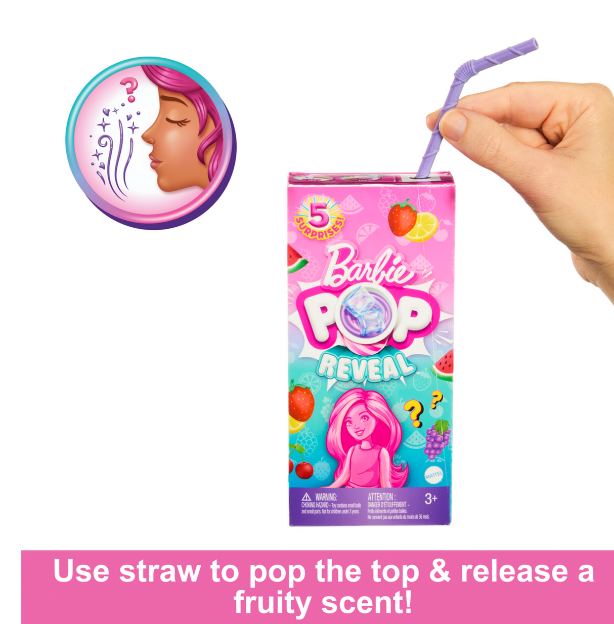 Barbie Pop Reveal Juice Box