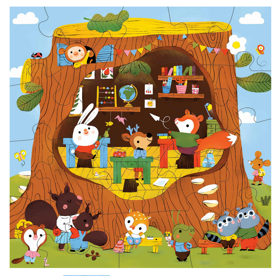 25pc Forest School Floor Puzzle