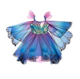 Butterfly Twirl Dress & Wings | Blue Size 3-4