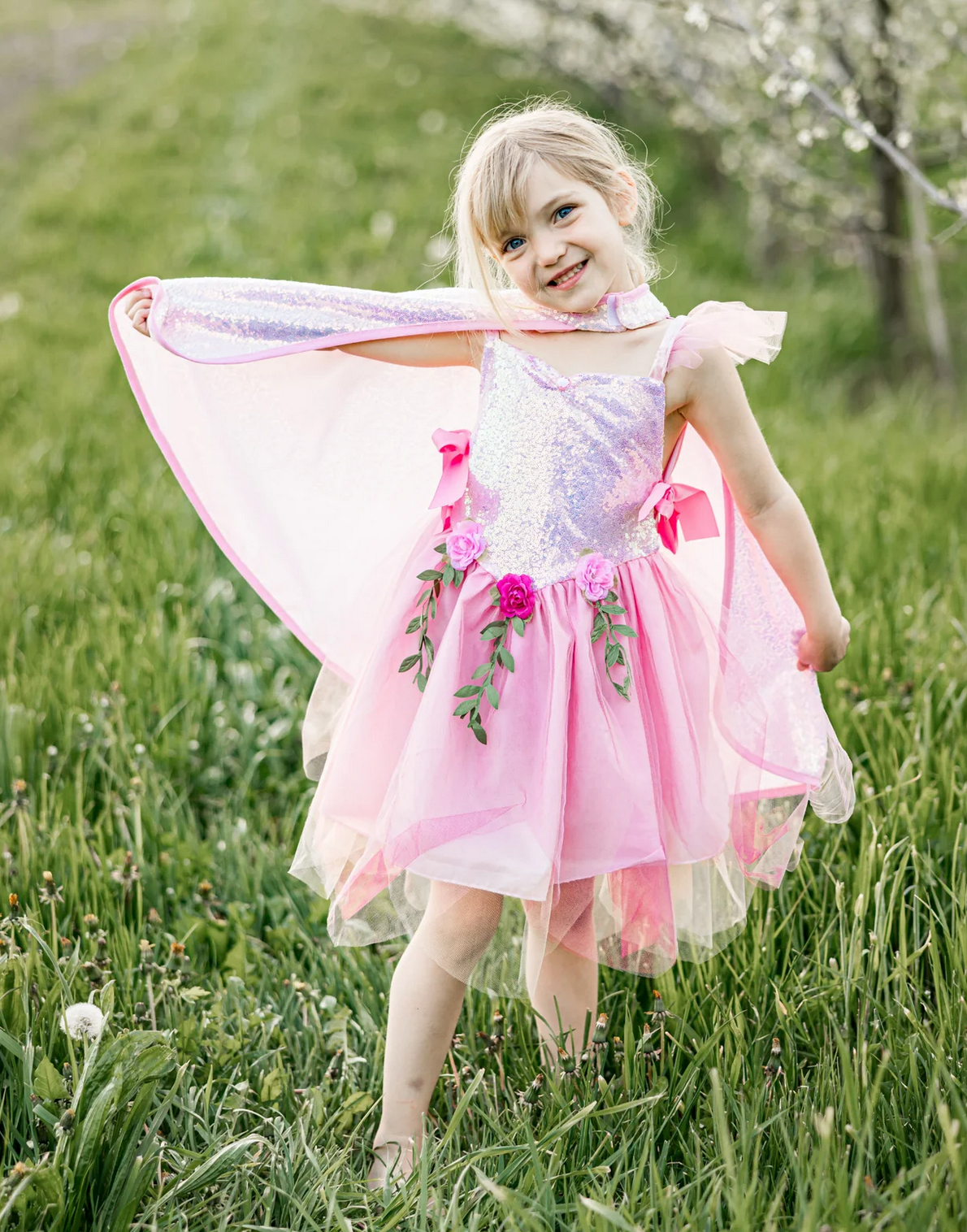 Pink Sequins Fairy Tunic | Size 3-4