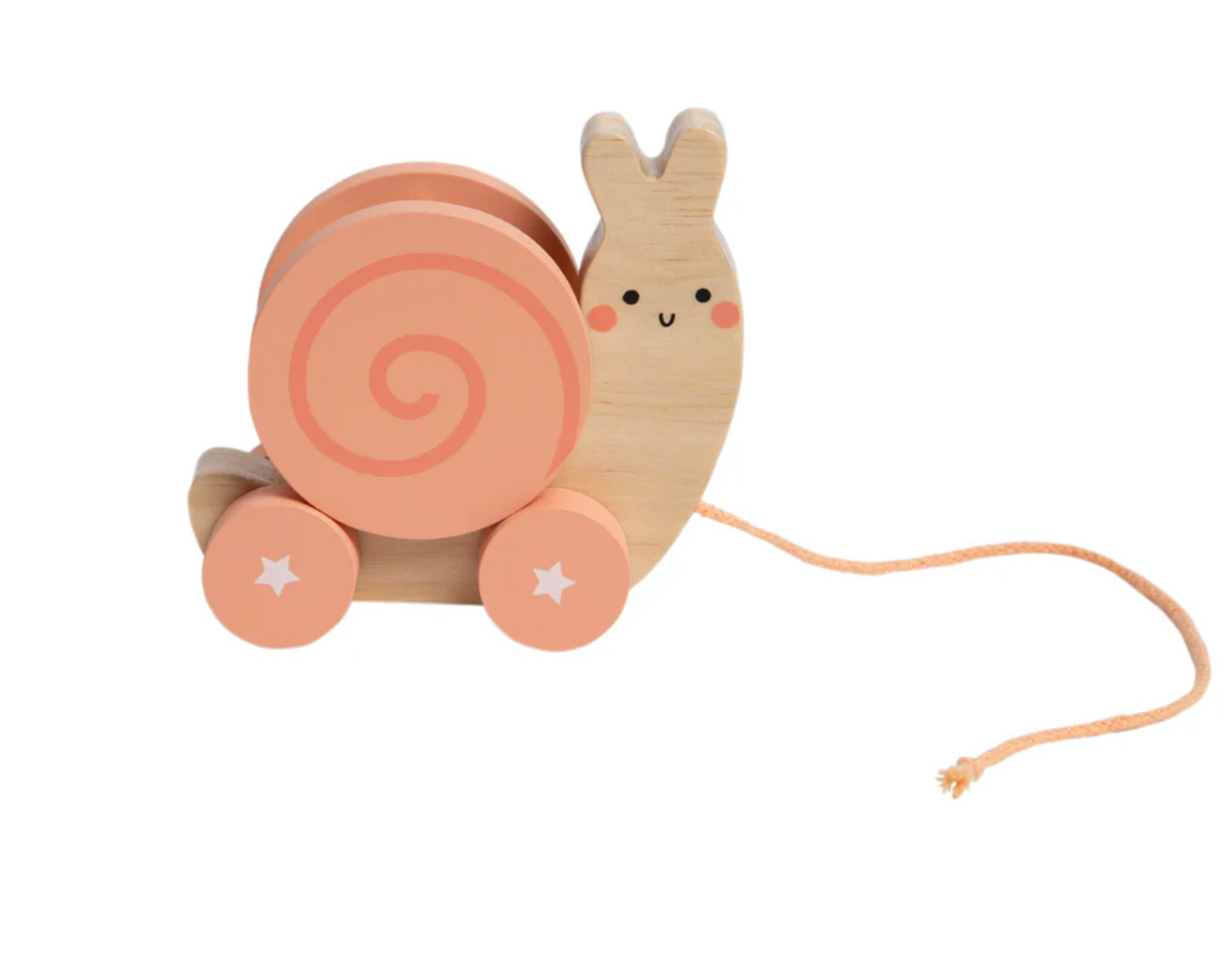 Snail Wooden Pull Toy