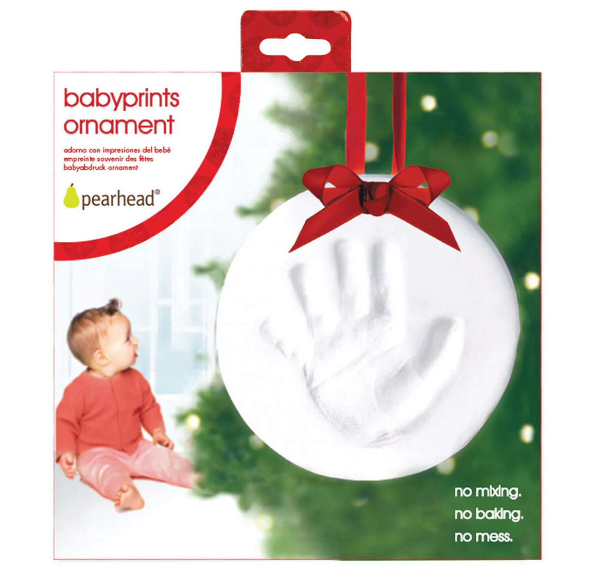 Baby Christmas Print Keepsake Ornament