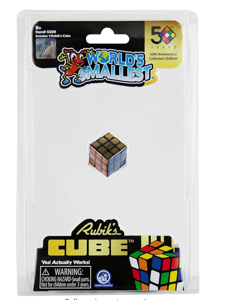 World's Smallest Rubik's Cube 50th Anniversary