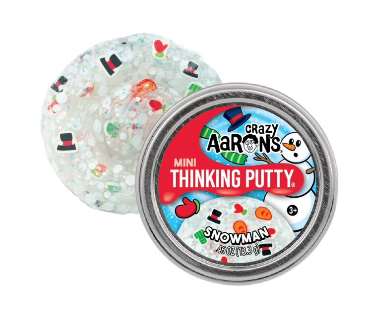 Mini Stocking Stuffer | Snowman Thinking Putty