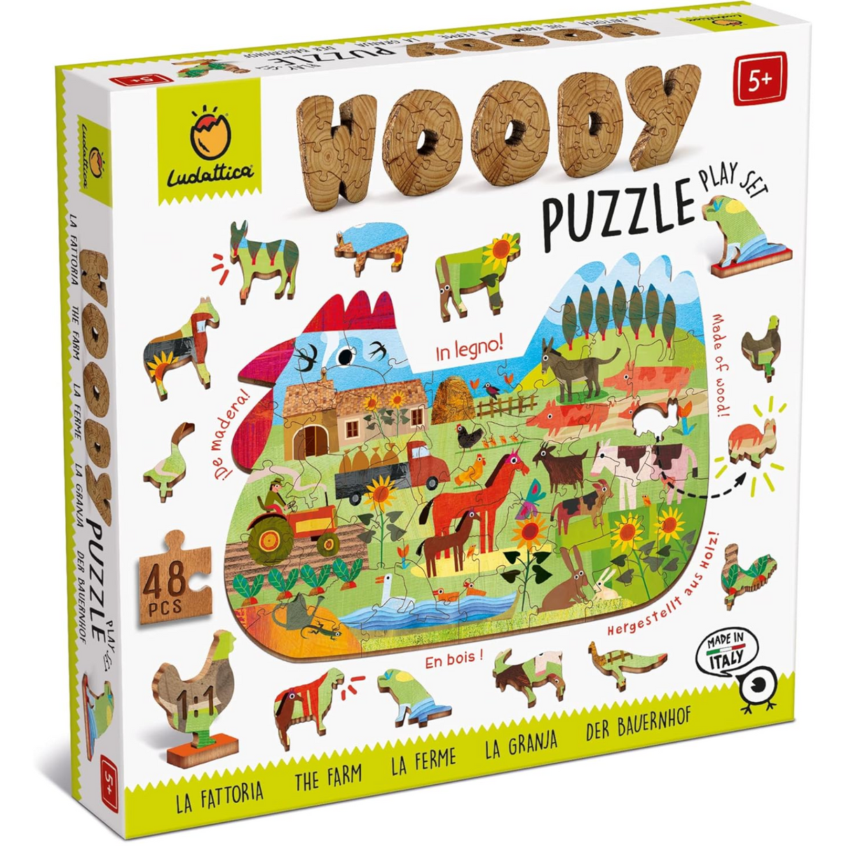 48pc The Farm Woody Puzzle