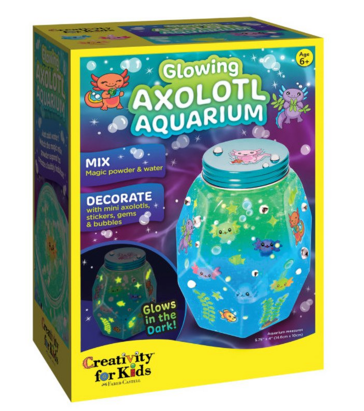 Glowing Alxolotl Aquarium