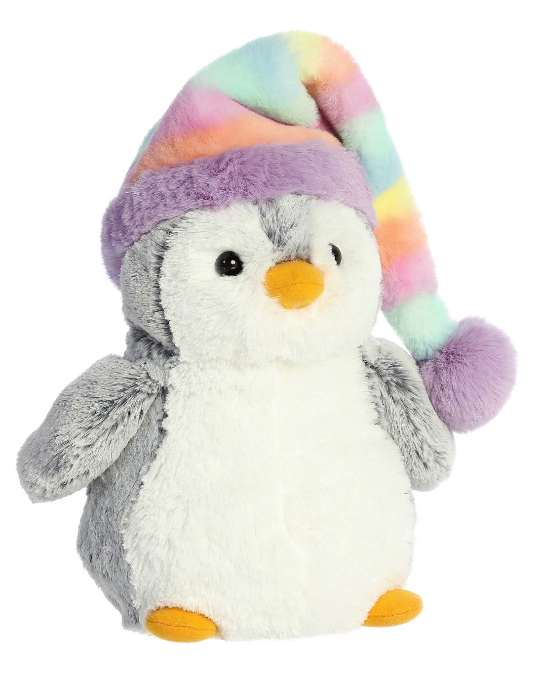 Penguin PomPom Rainbow Hat