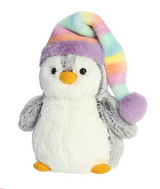 Penguin PomPom Rainbow Hat