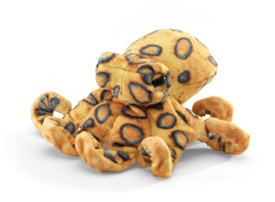 Blue Ringed Octopus FInger Puppet