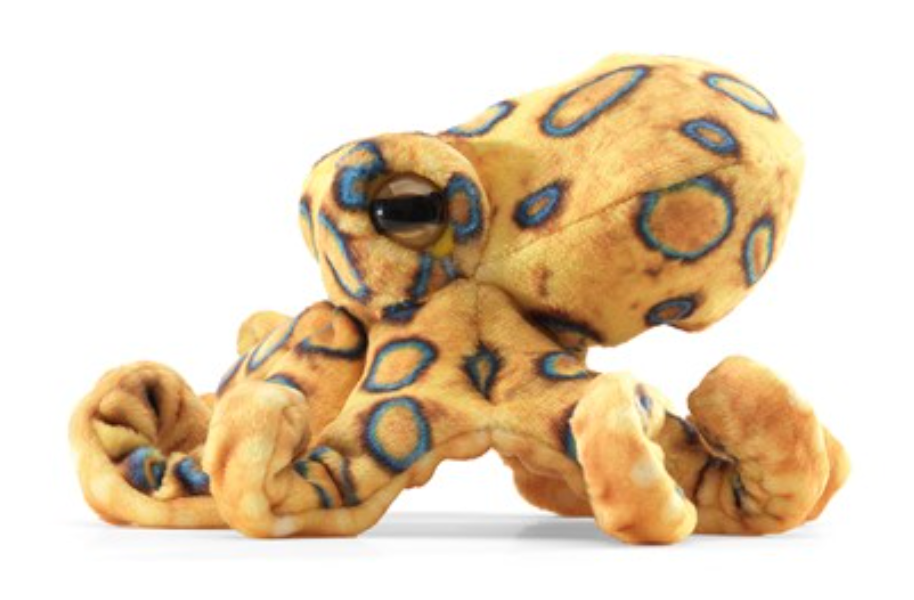 Blue Ringed Octopus FInger Puppet