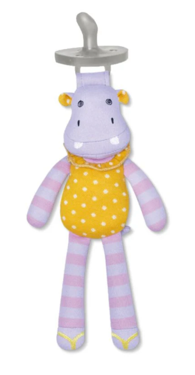 Organic Hippo Coco Pacifier Buddy