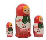 Matryoshka Nesting Dolls | Belorussian Nadia 3pc