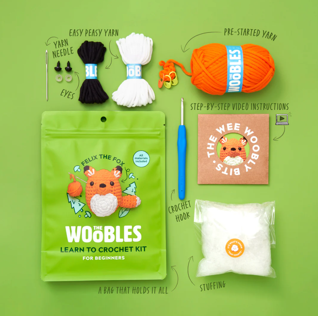 Woobles Crochet Kit | Felix the Fox