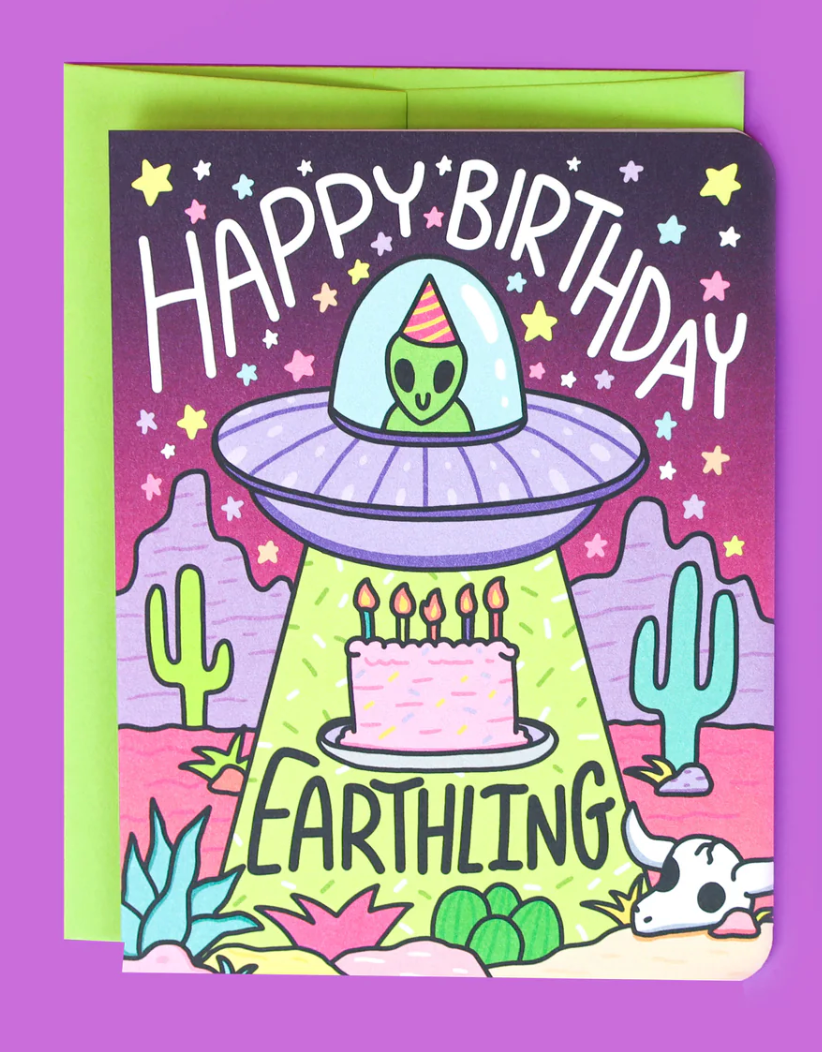 Happy Birthday Earthling Card