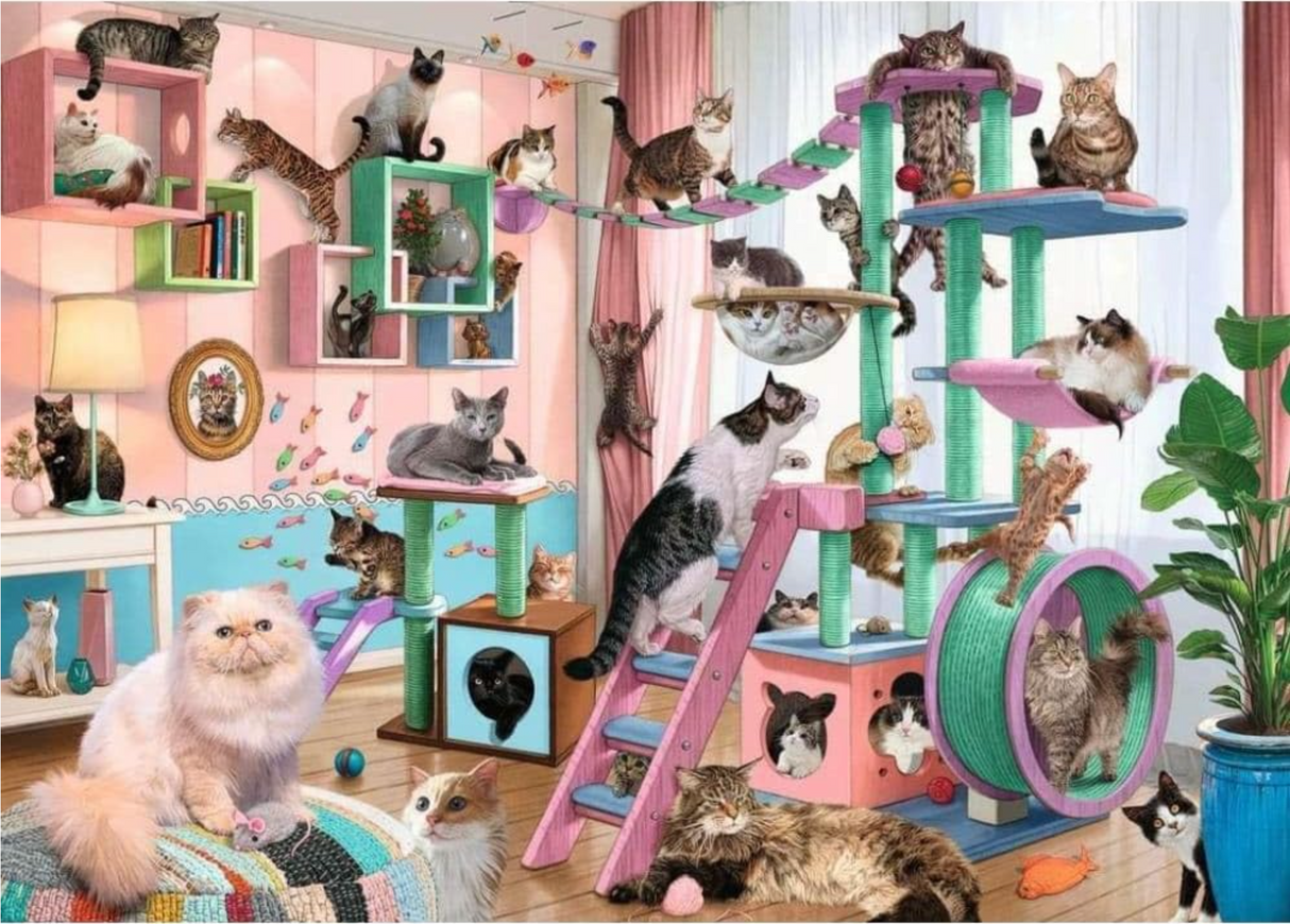 1000pc Cat Tree Heaven Puzzle