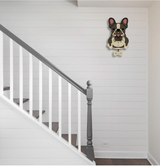 Wood Pendulum Clock | French Bulldog