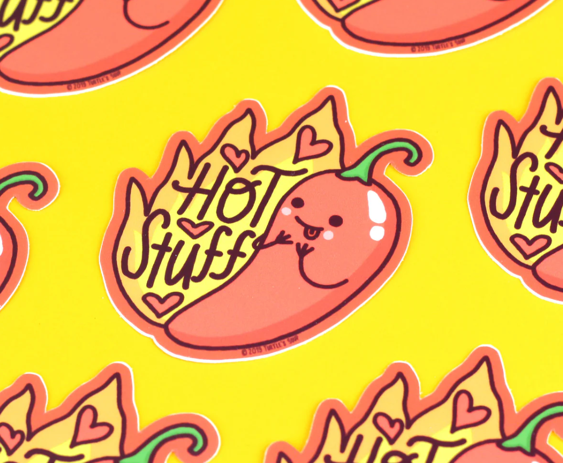 Hot Stuff Chili Pepper Sticker