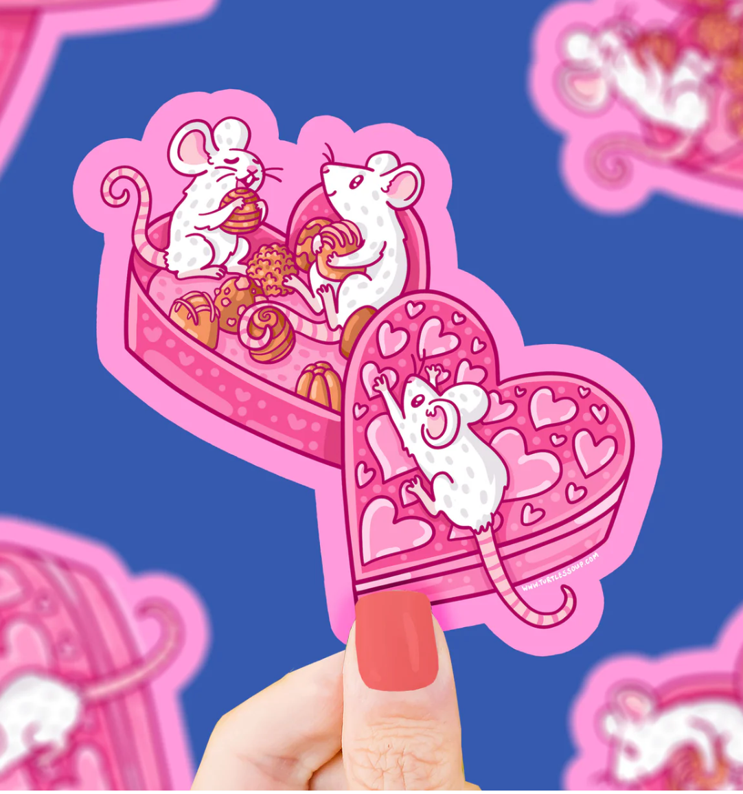 Mice in Chocolates Sticker