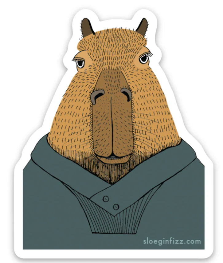 Bary the Capybara Sticker