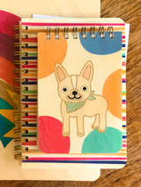 Mini Wood Notebook | Dotty Doggy