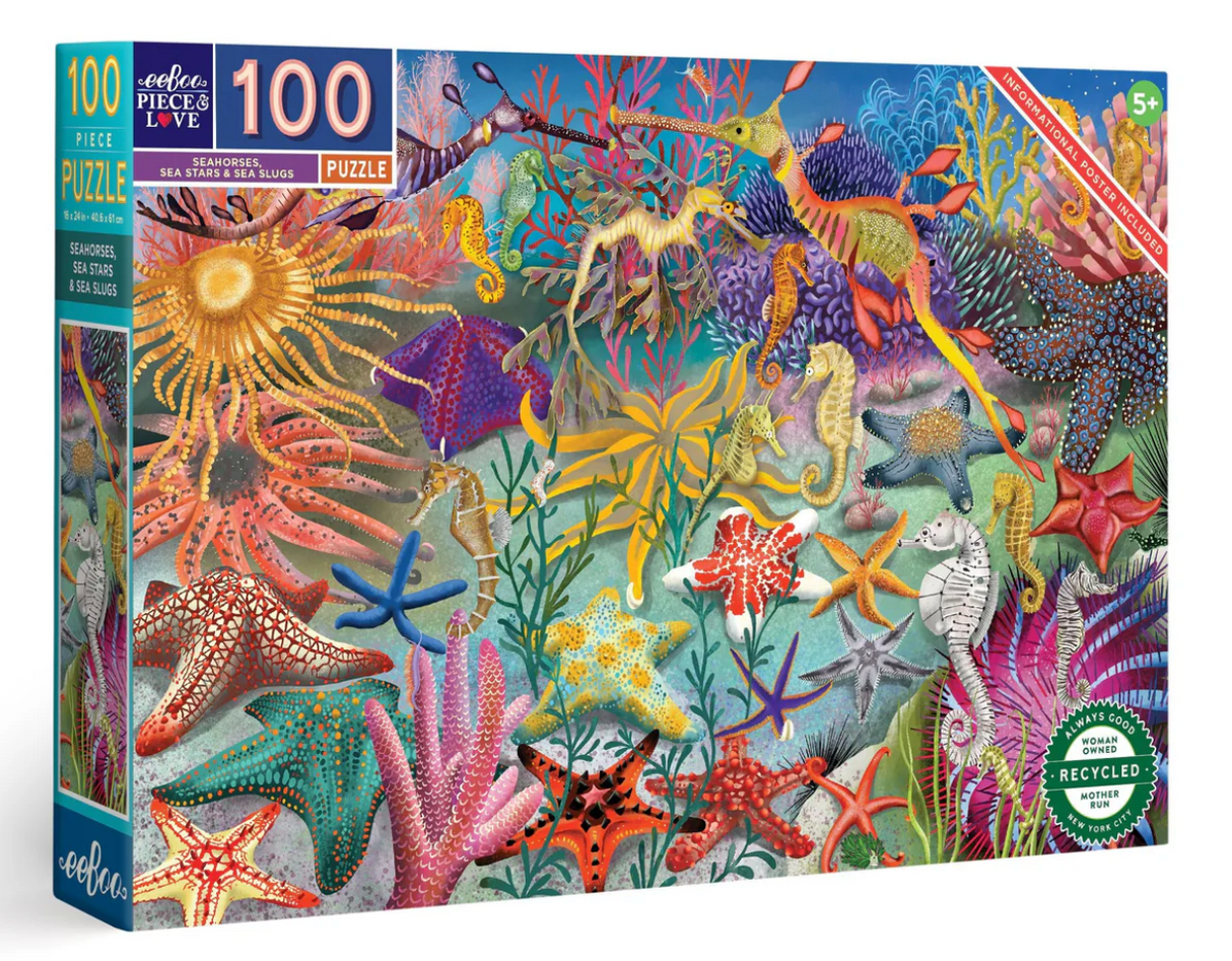 100pc Seahorses, Sea Stars & Seaslugs Puzzle