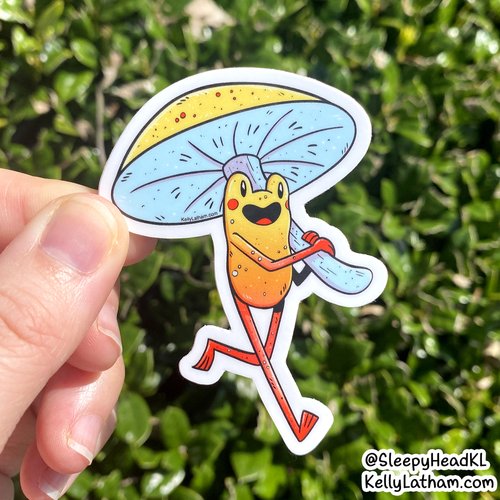 Toadstool Froggy Sticker