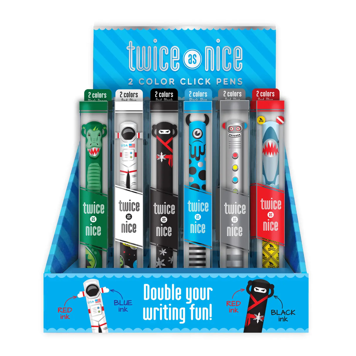 Twice as Nice 2 Color Click Pen | Metallic