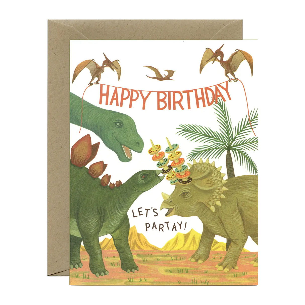 Dinosaur Party Birthday Card