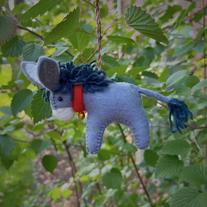 Donkey Felt Ornament