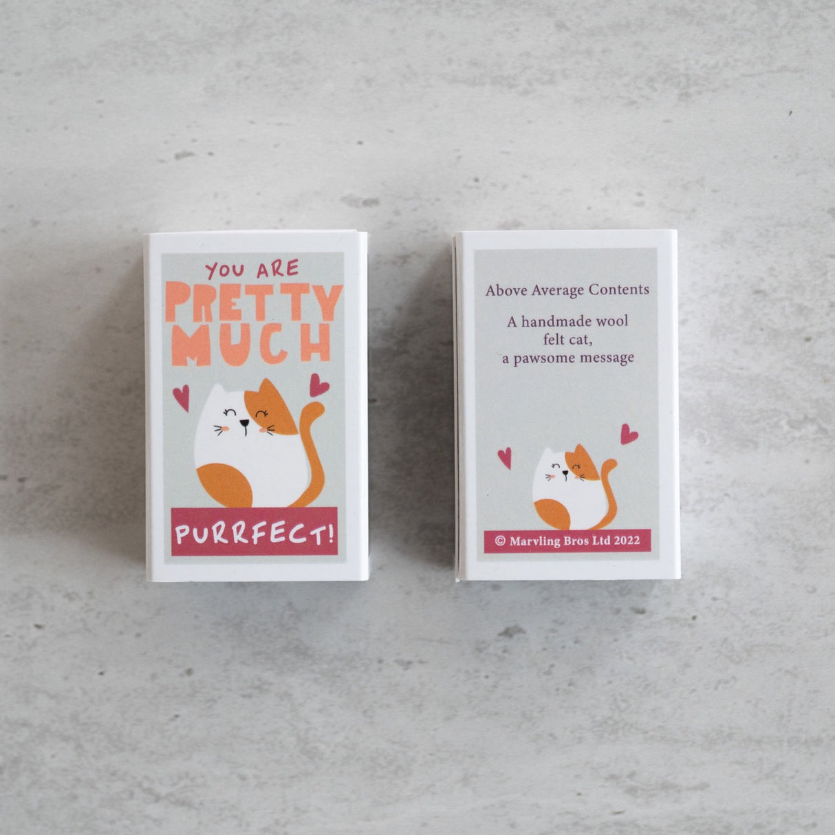 You're Purrfect Felt Cat Matchbox