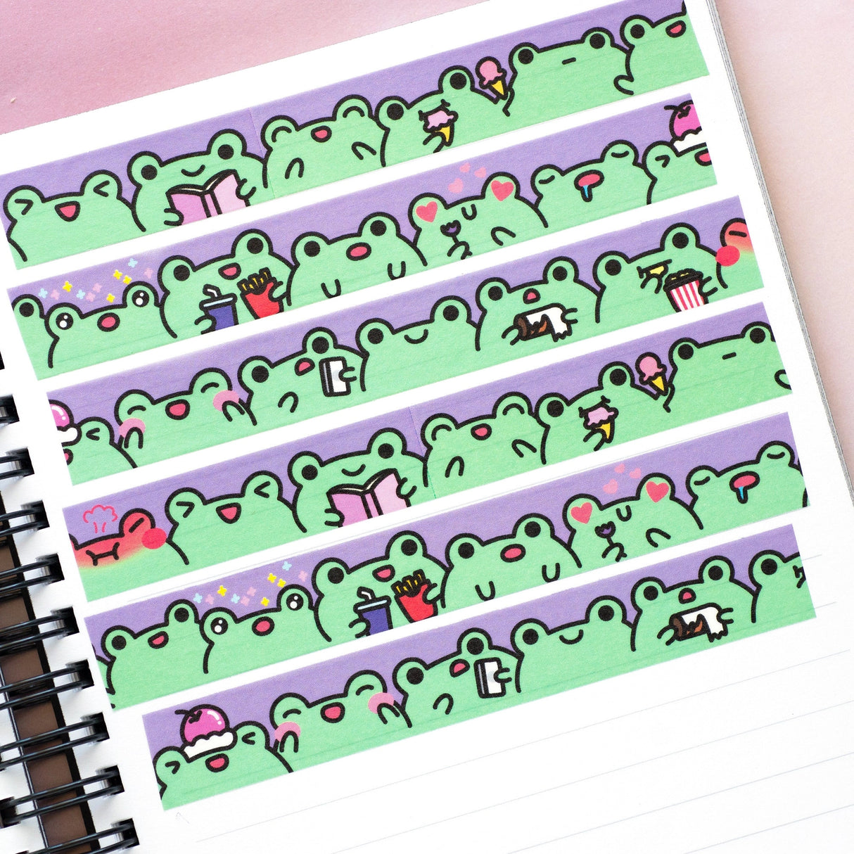 Washi Tape Wasabi Frog Moods