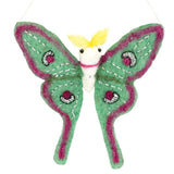 Luna Moth Felt Ornament