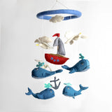 Felt Mobile | Whale & Sailboat