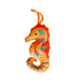 Seahorse Embroidered Felt Ornament