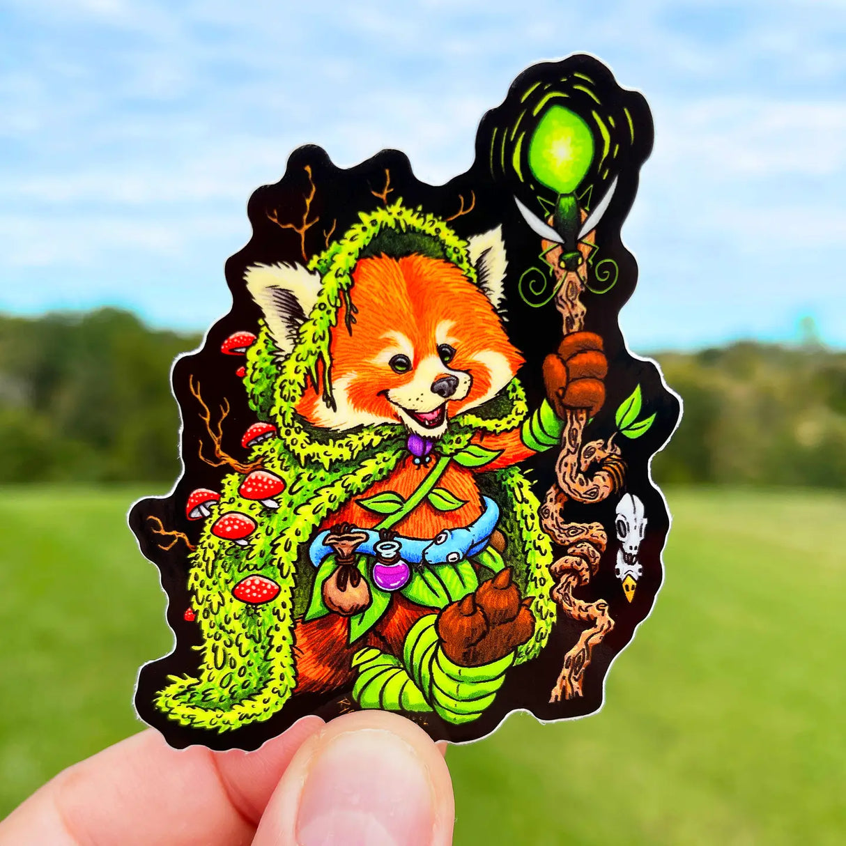 D&D Red Panda Sticker