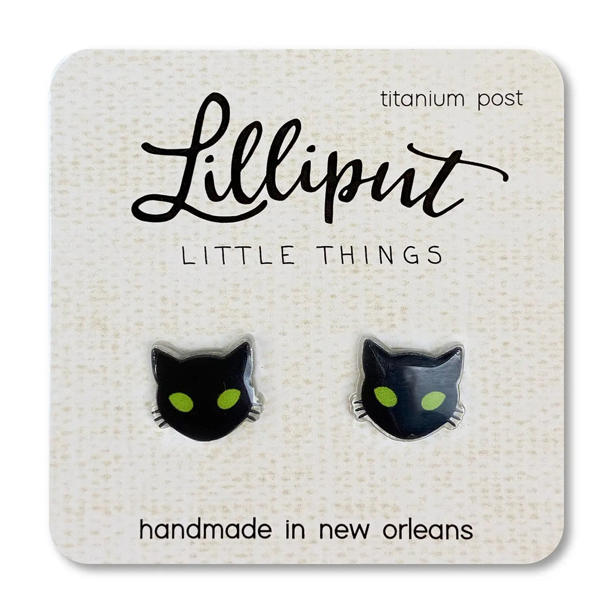 Black Cat Earrings