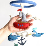 Felt Mobile | Whale & Sailboat