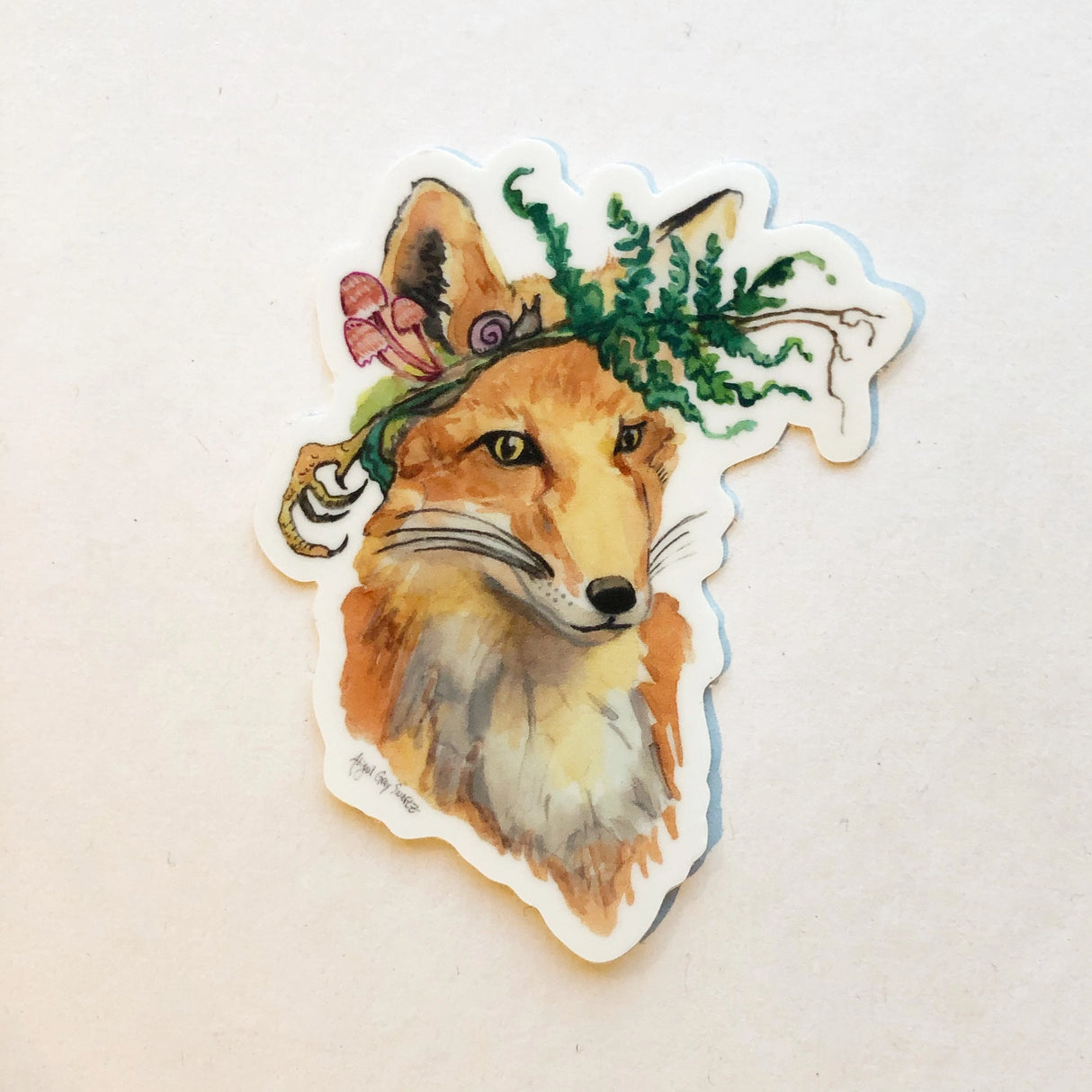 Foraging Fox Sticker