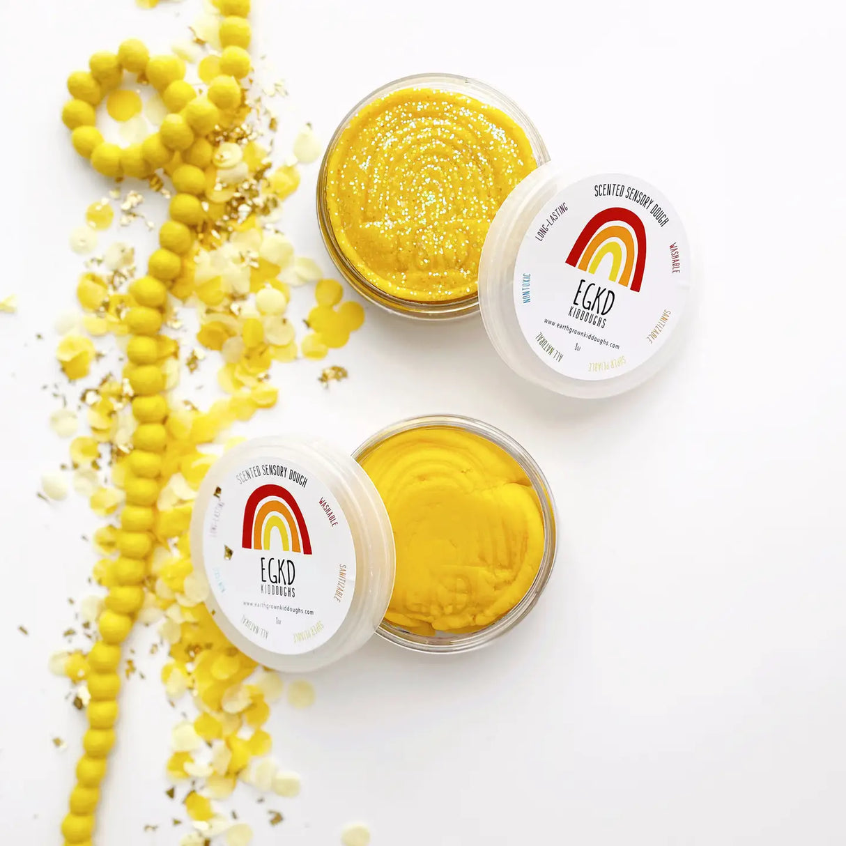 KidDough Glitter | Yellow