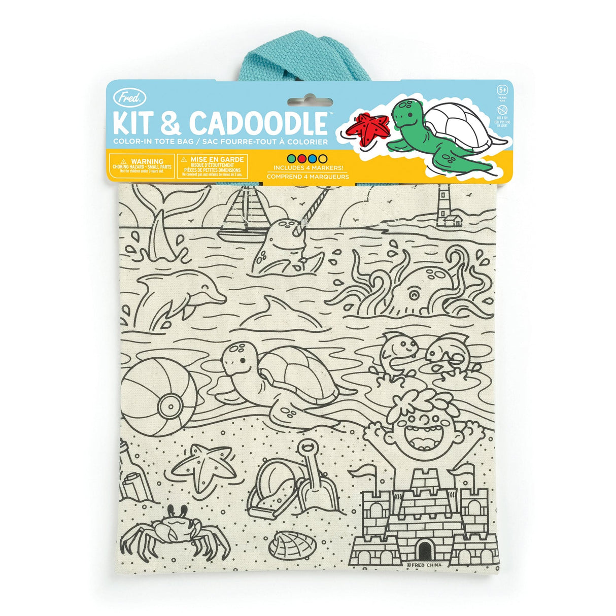 Kit & Cadoodle Color-In Tote Bag